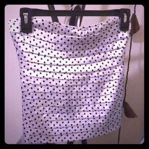 Polka Dot Strapless Shirt